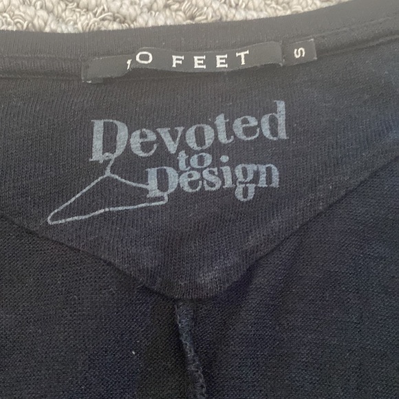 Black V-Neck T Shirt - Picture 3 of 3